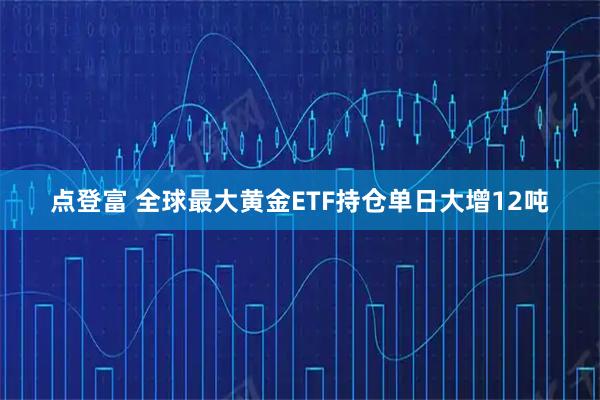 点登富 全球最大黄金ETF持仓单日大增12吨